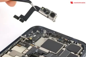 Hình ảnh linh kiện sử dụng để thay camera trước iPhone 15 Pro