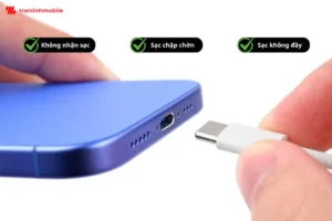 Thay cáp chân sạc iPhone 16 Pro Max khi nhận thấy iPhone không nhận sạc, sạc không đầy pin, sạc chập chờn,...