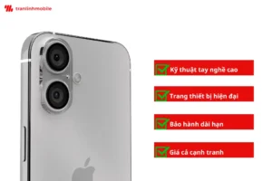 Trần Linh Mobile - Thay kính camera iPhone 16 lấy ngay, bảo hành 6 tháng
