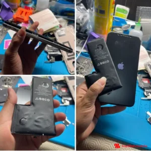 Hình ảnh pin bị hỏng cần thay Pin iPhone 11 Pro mới