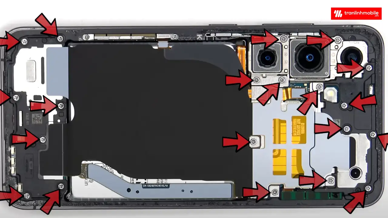 Quy trình thay màn hình Samsung Galaxy S24 lấy ngay tại Trần Linh Mobile