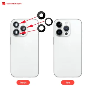 Thay kính camera iPhone 14 Pro là chỉ thay phần kính bảo vệ bên ngoài của cụm camera