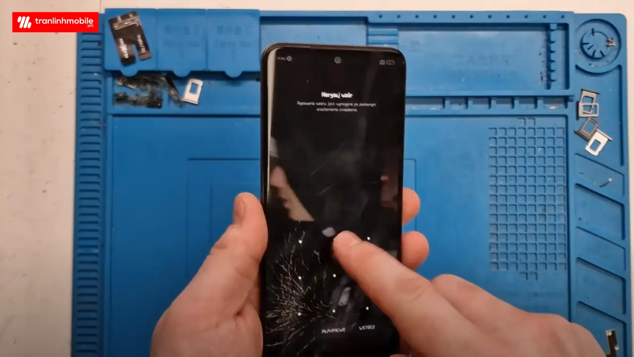 Thay ép mặt kính Xiaomi Redmi Note 11 chính hãng